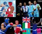 Erkekler Süper Ağırsiklet boks podyum Londra 2012